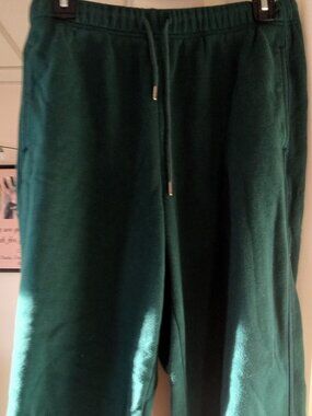 Old Navy Women's Green Sweatpants - Fitted Ankle / Drawstring - Women's Size M